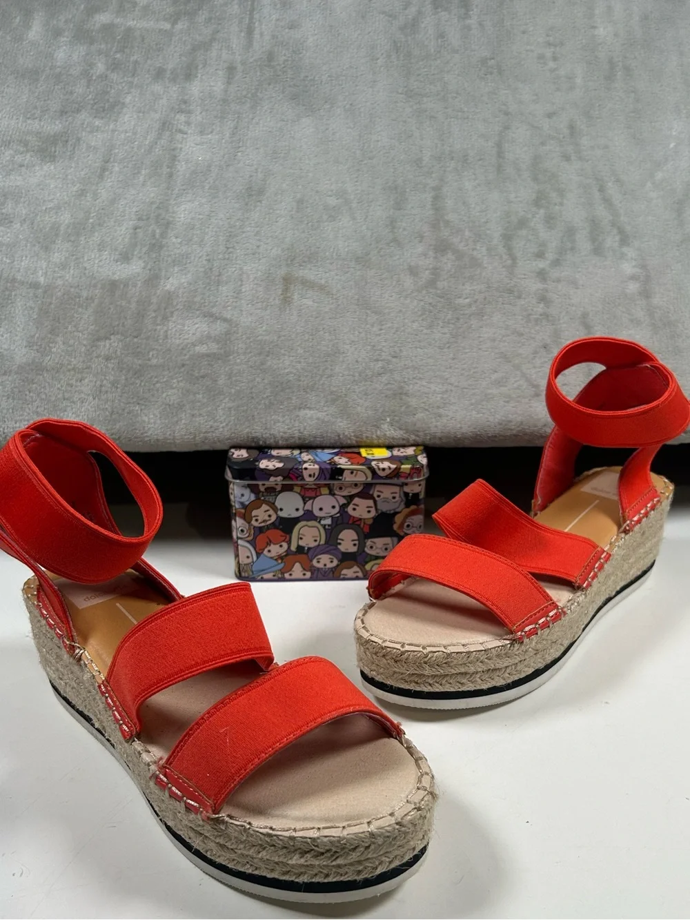 Dolce Vita Orange Espadrille Platform Sandals